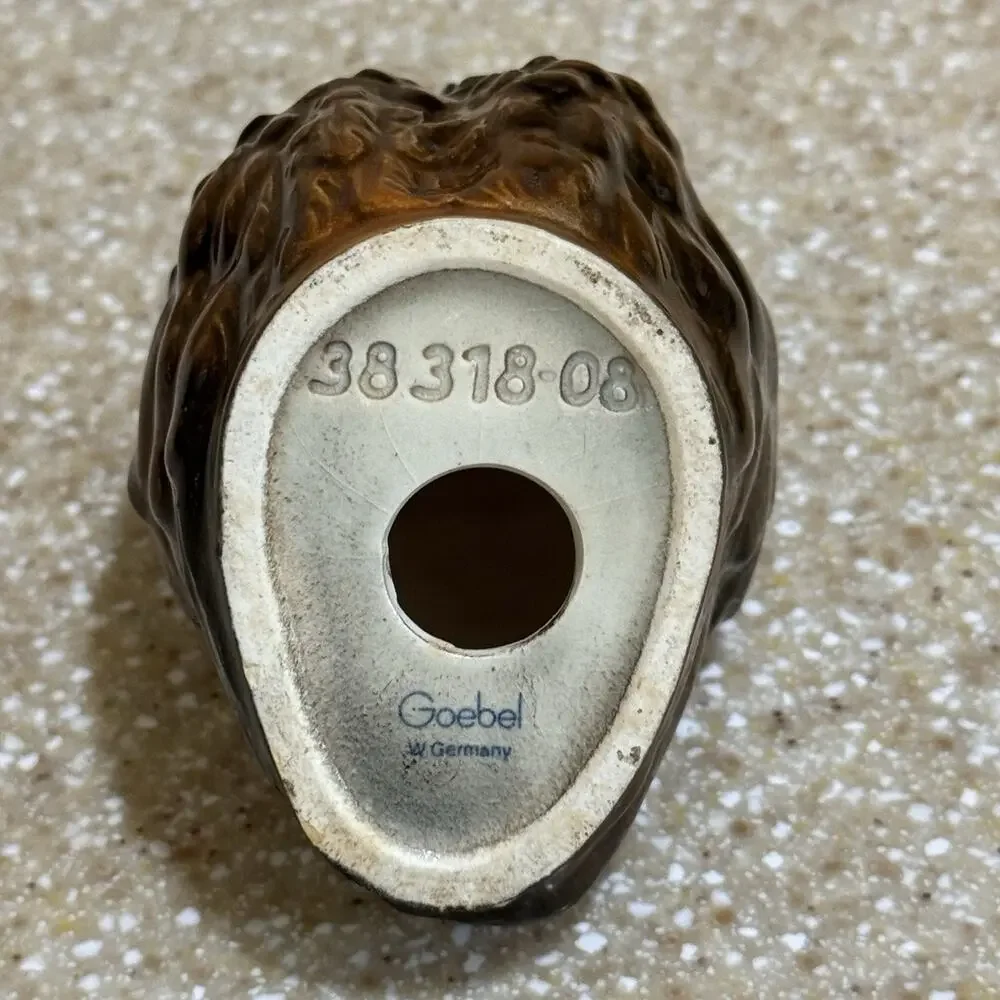 Goebel West Germany Porcelain Owl Figurine Bird 38318-08 Vintage Collectible